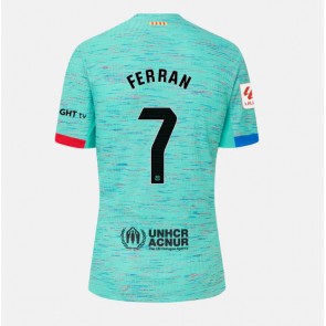 Barcelona Ferran Torres #7 Rezervni Dres za Ženska 2023-24 Kratak Rukavima